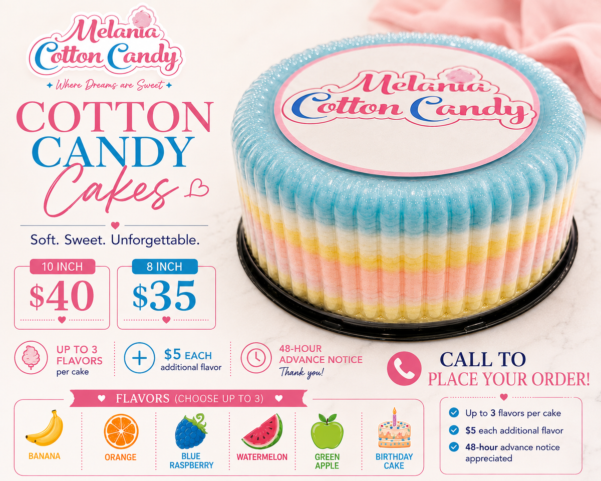 Cotton Candy Cake by Melania Cotton Candy