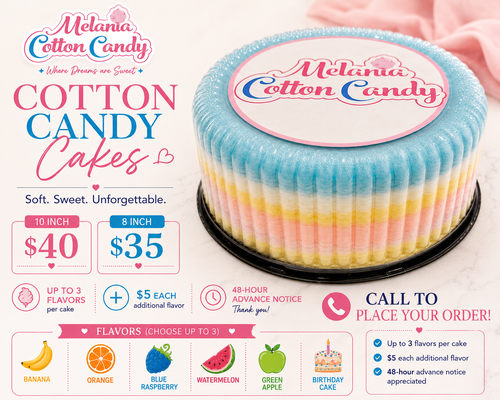 Cotton Candy Cake by Melania Cotton Candy